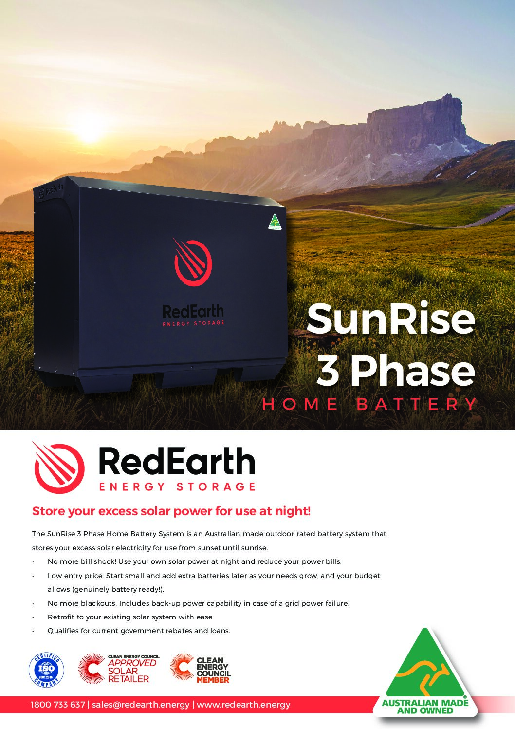 SunRise3PHCustomerBrochurePortraitpdf INFORM ELECTRICAL